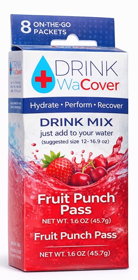 Fruit Punch Pass WaCover drink mix box