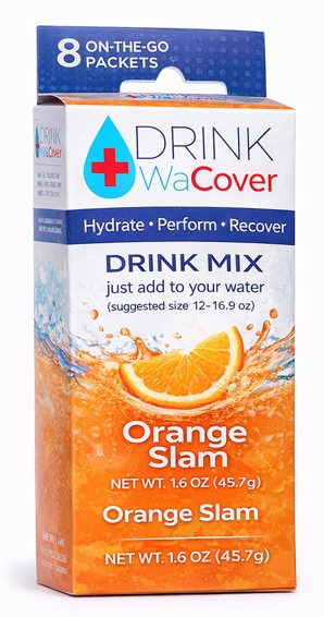 Orange Slam WaCover drink mix box